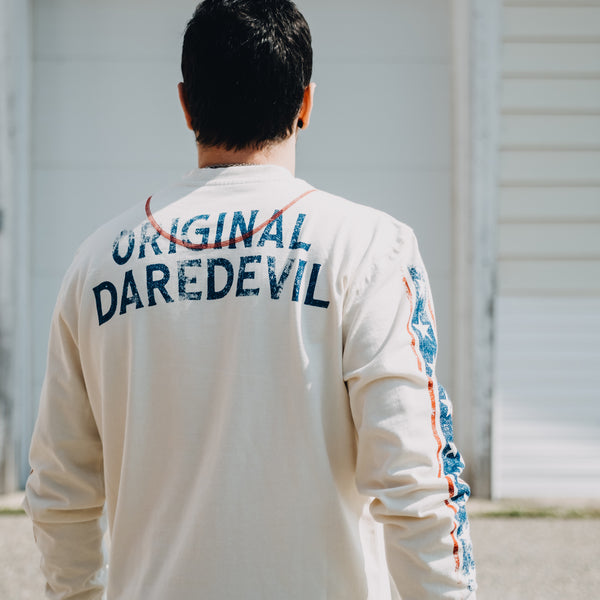 'Original Daredevil' Biker Long Sleeve Crew