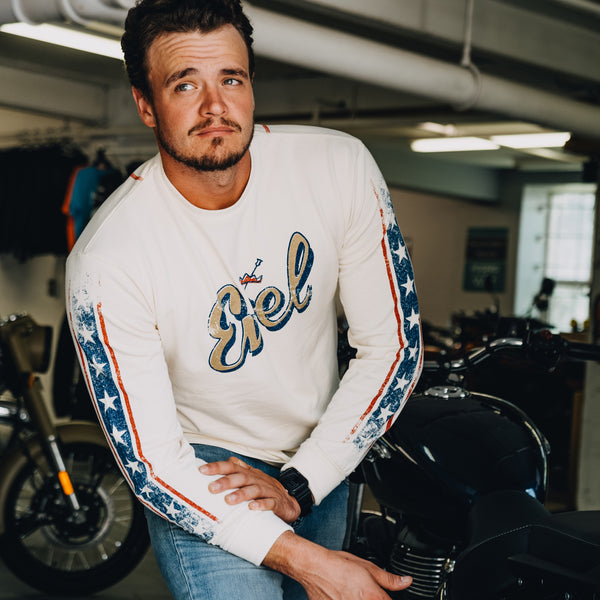 'Original Daredevil' Biker Long Sleeve Crew