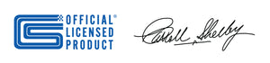 Shelby Official licensed product logo with a Carroll SHELBY signature on a white background